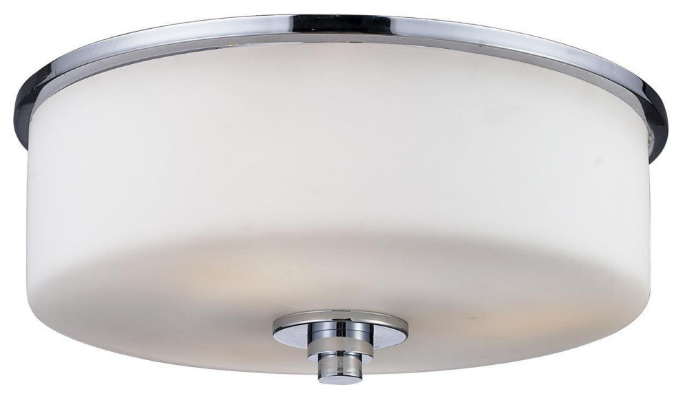 Zlite 163F-2 2-Light Flush Mount, Matte Opal