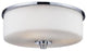 Zlite 163F-2 2-Light Flush Mount, Matte Opal