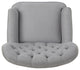 GDF Studio Palermo Tufted Fabric Power Recliner Chair, Light Gray