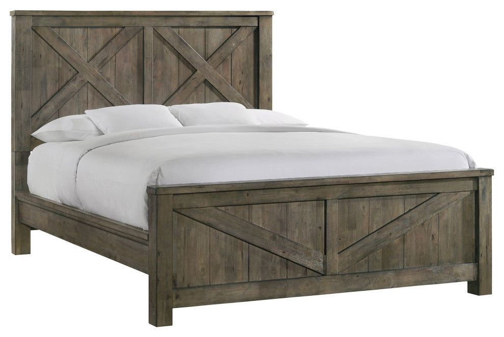 Picket House Furnishings Memphis Panel 3PC Bedroom Set in Grey