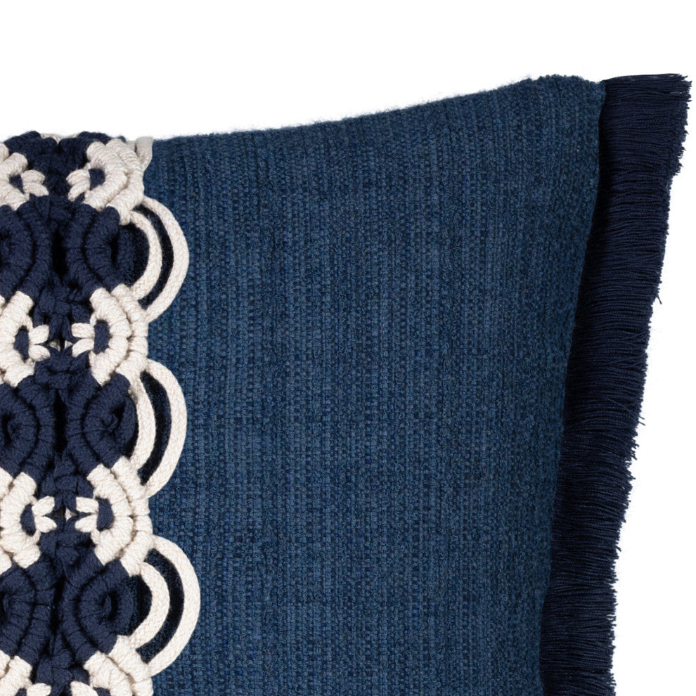 Distinction Indigo Indoor/Outdoor Performance Pillow, 20" x 20"