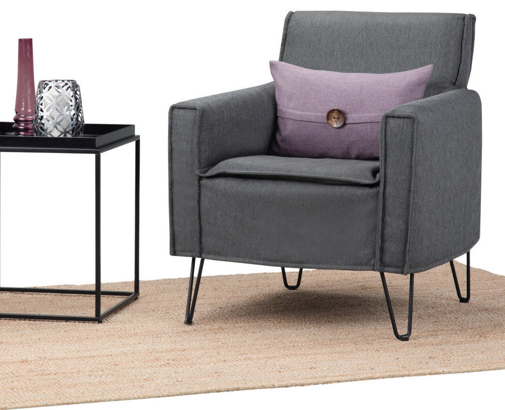 Warren Accent Chair with Hairpin Legs