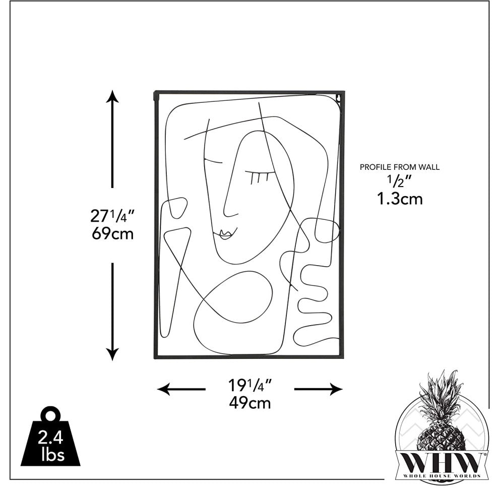 Picasso Style Abstract Studio Woman