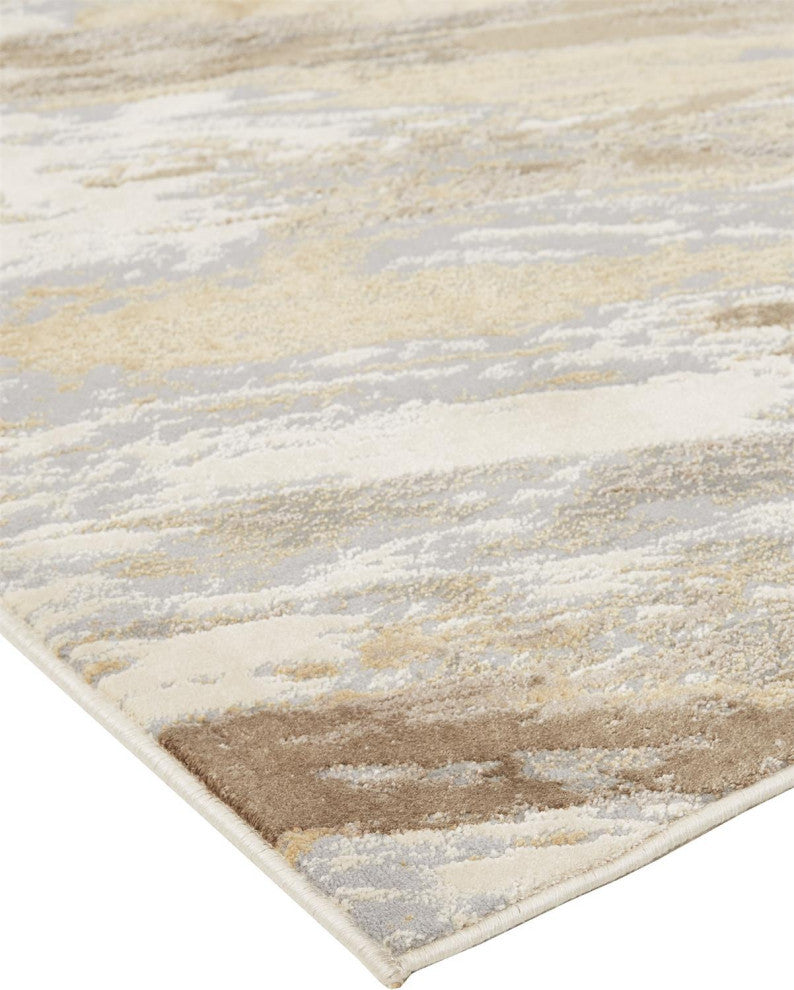 Weave & Wander Frida Rug, Beige/Blue, 10'x14'