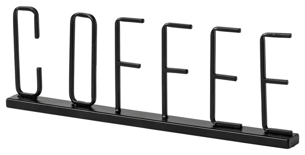 Coffee Black Metal Sign
