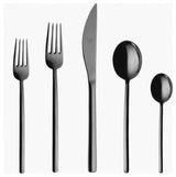 Due Flatware Set, Black Gold, 5 Pcs.