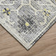 Indoor/Outdoor Marbella MB1 Grey Machine Washable 8' x 8' Round Rug