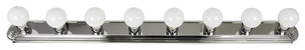 8-Light Vanity Globe Fixture Chrome