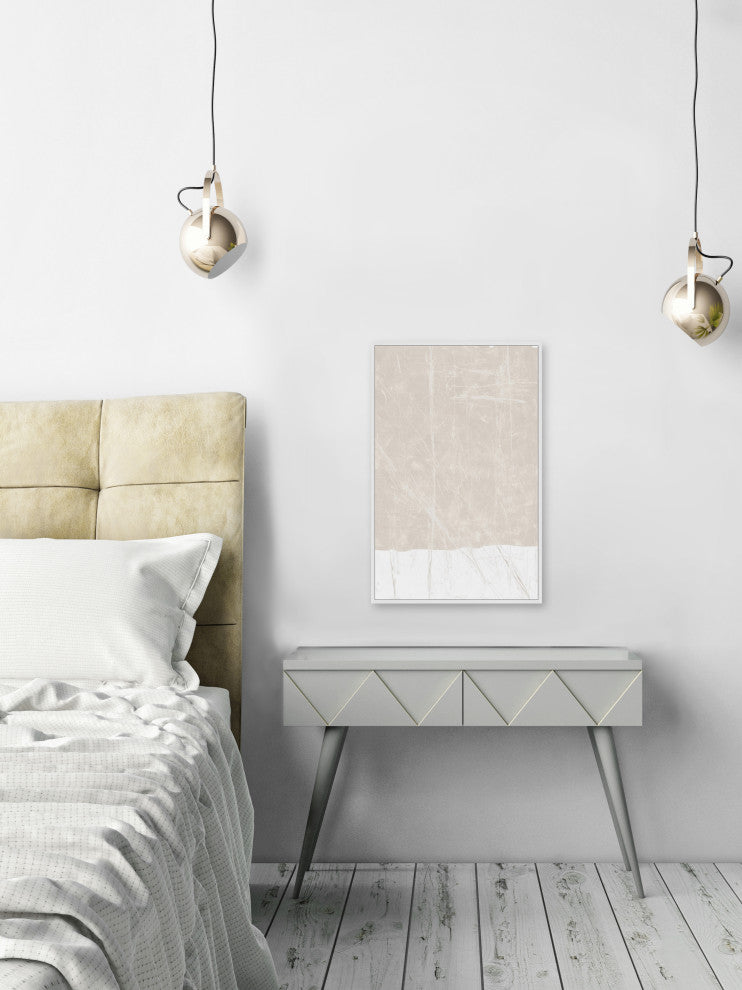 "Uneven Streaks" Floater Framed Painting Print on Canvas, 30x45