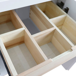 25" Single Sink Vanity, White Finish With Black Galaxy Granite