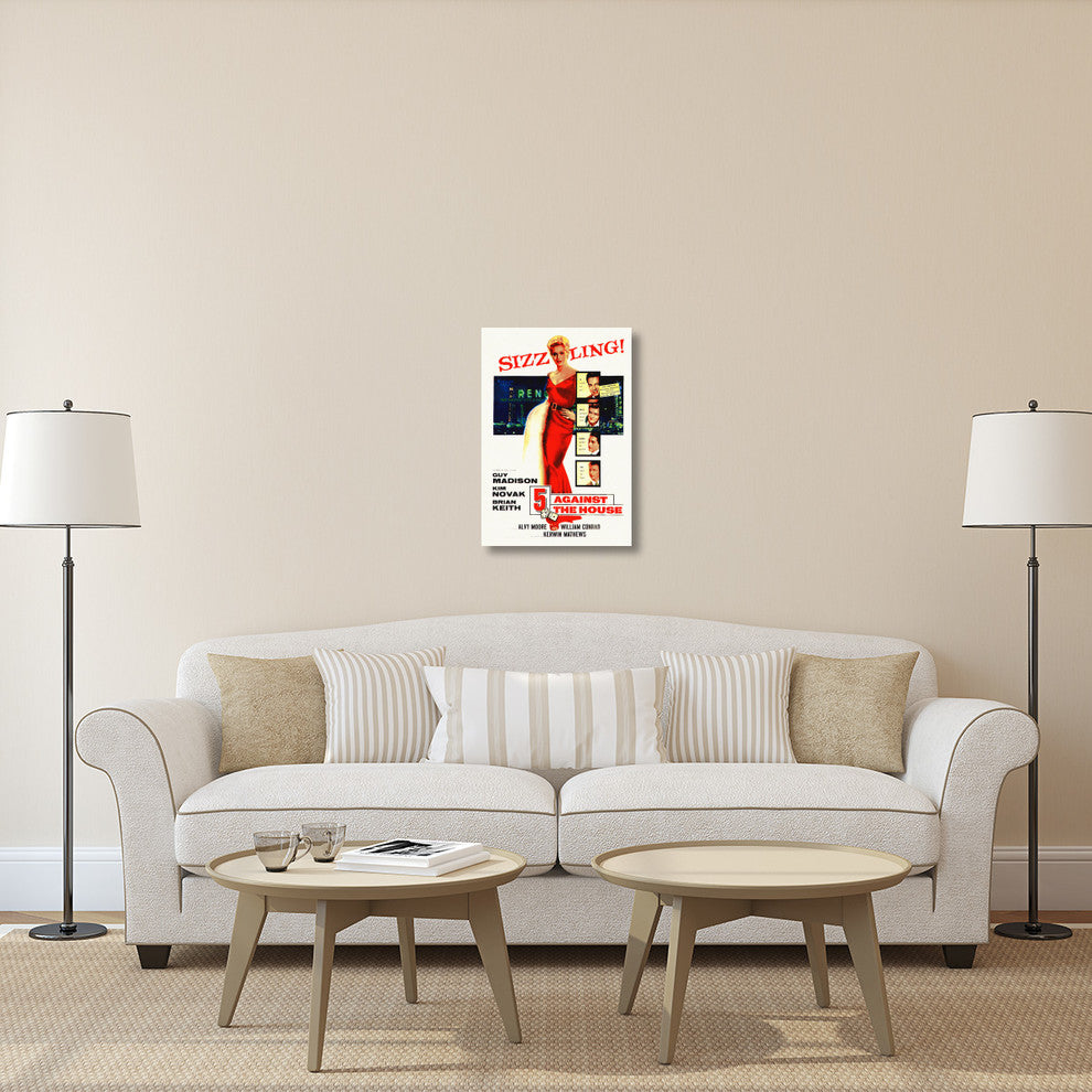 "5 Against the House" Stretched Canvas Giclee by Hollywood Photo Archive, 21x30"