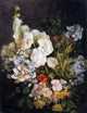 Eugene-Louis Boudin Spray of Flowers, Hollyhocks Wall Decal Print