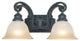 Barcelona 2-Light Bath Bar, Natural Iron