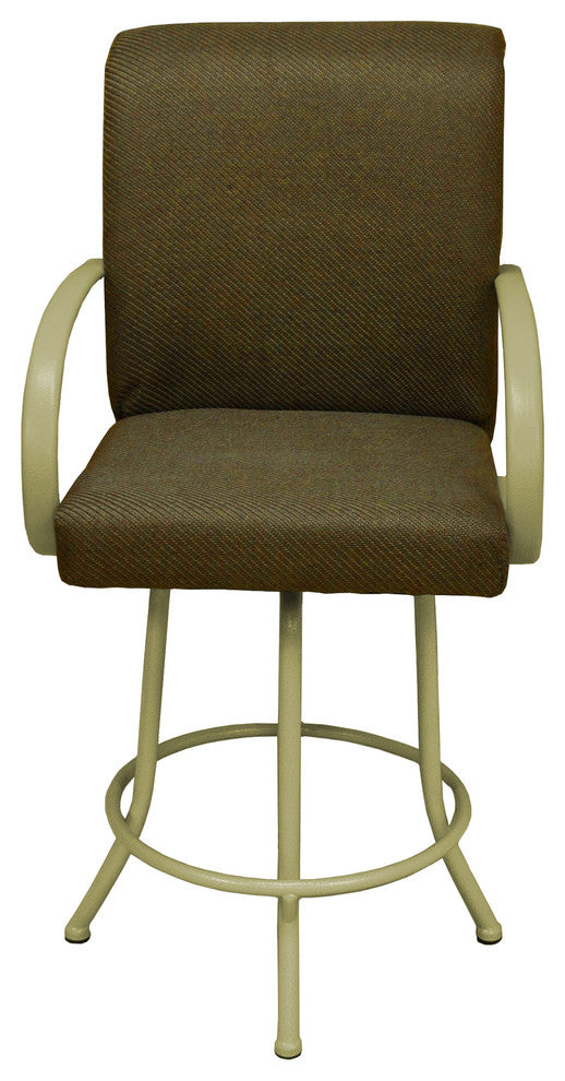 Negev Brown Beige Frame Bar Stool, 26"