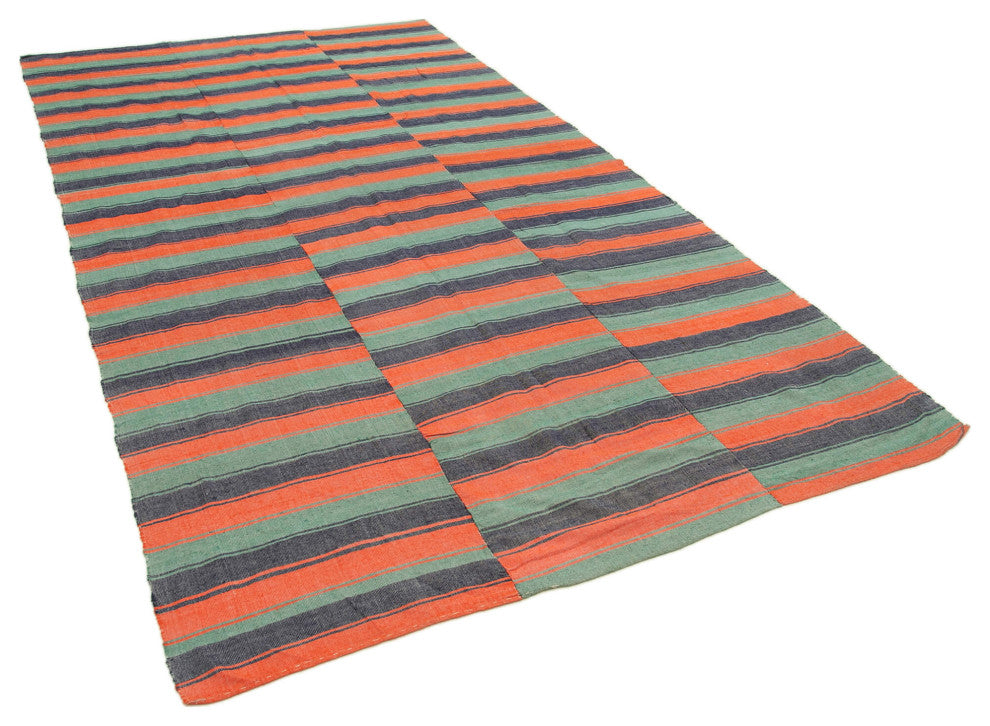 Rug N Carpet - Hand-knotted Oriental 6' 0'' x 10' 11'' Tribal Wool Kilim Rug