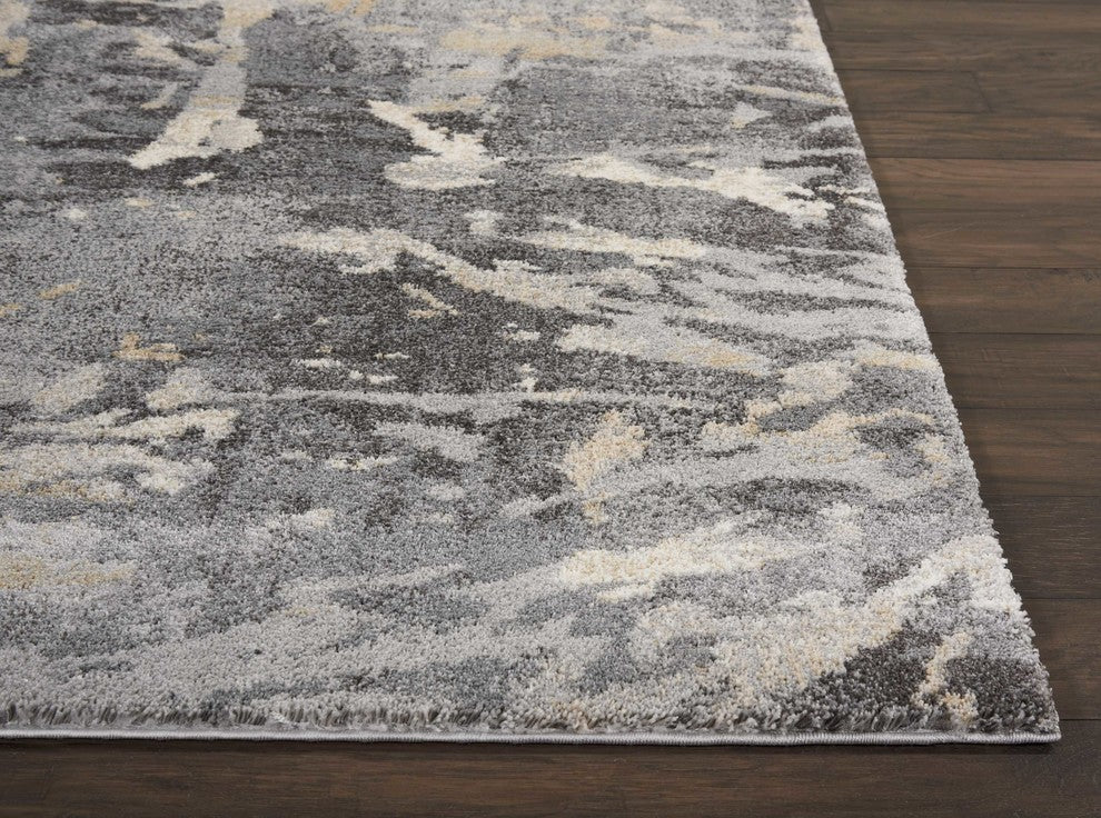 Nourison Fusion Gray Area Rug, 9'6"x13'