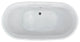 Lucien Oval Freestanding Bathtub, White, Soaker