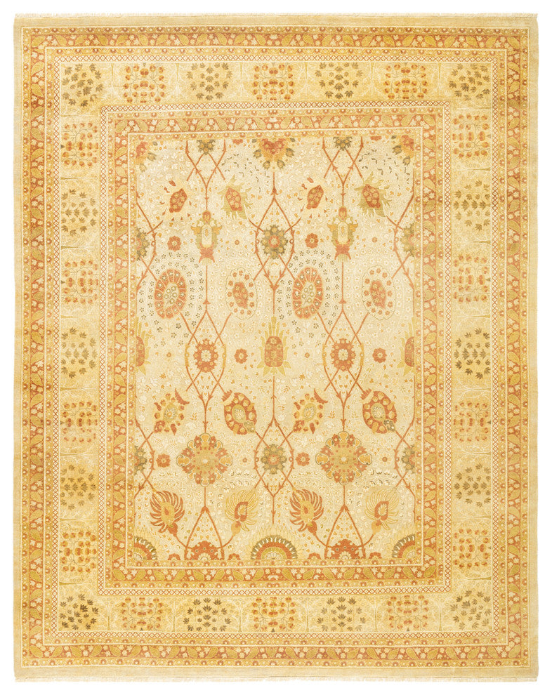 Jasmine, One-of-a-Kind Hand-Knotted Area Rug Ivory, 8'2"x10'6"