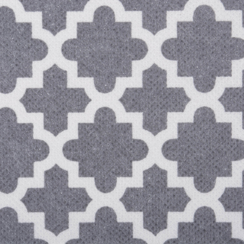 Nonwoven Polyester Cube Lattice Gray Square 13"x13"x13", Set Of 2