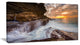 "White Sea Waters At Coogee Beach" Seashore Canvas Print, 40"x20"