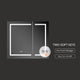 LED Medicine Cabinet With Defogger, 36x32