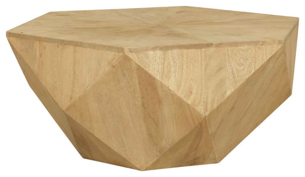 Diamante Oak Veneer Coffee Table, Oak