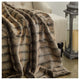 Plutus Frost Mink Dark Brown Faux Fur Luxury Throw