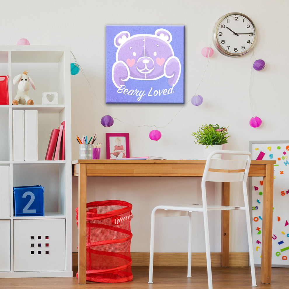 Ready2HangArt 'Beary Loved' Canvas Art, (S) 16" Hx16" W