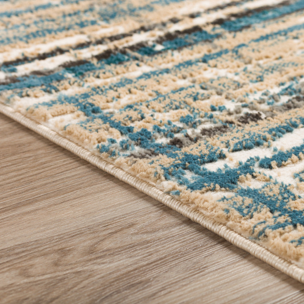 Dalyn Karma KM8 Blue 3'3" x 5'1" Rug