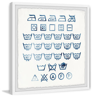 "Wash Setting Guide" Framed Painting Print, 12x12