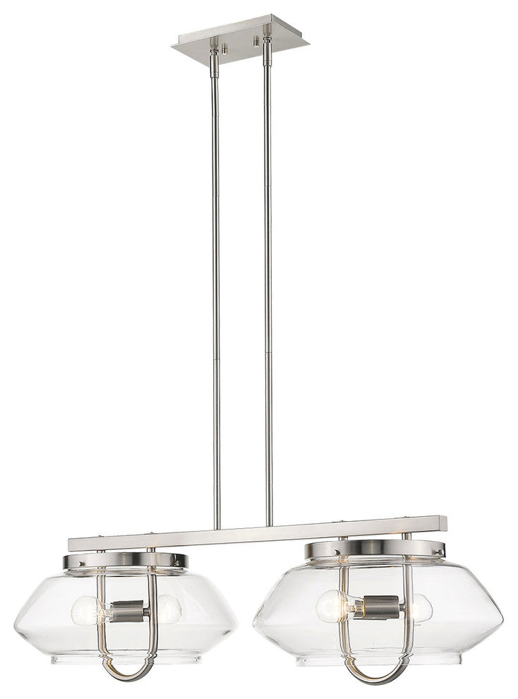 Garner 4-Light Satin Nickel Island Pendant