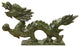Chinese Green Stone Carved Dragon Fengshui Figure Large Hws1041A