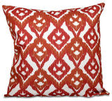 Hipster, Geometric Print Pillow, Coral, 20"x20"