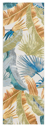 Safavieh Barbados Collection Indoor-Outdoor, BAR520 Rug, Gold/Green, 2'8"x10'5"
