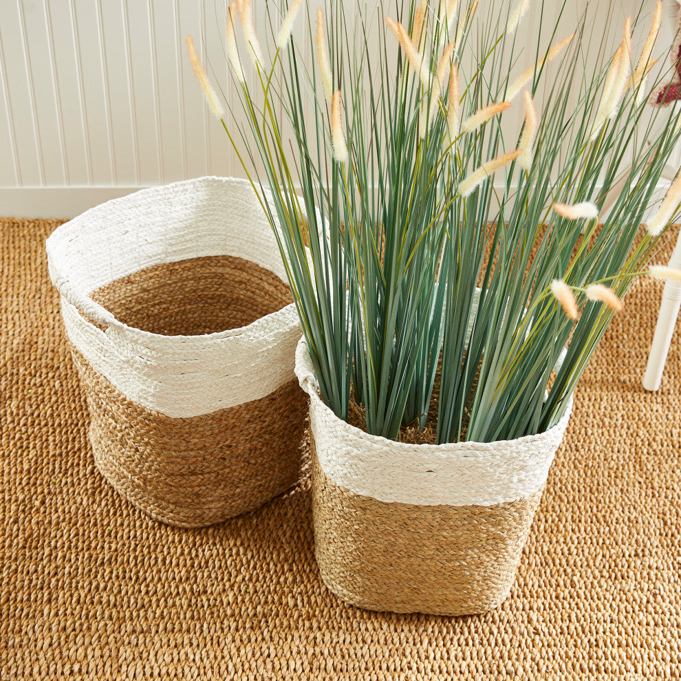 Madura Rectangular Baskets, Set of 2