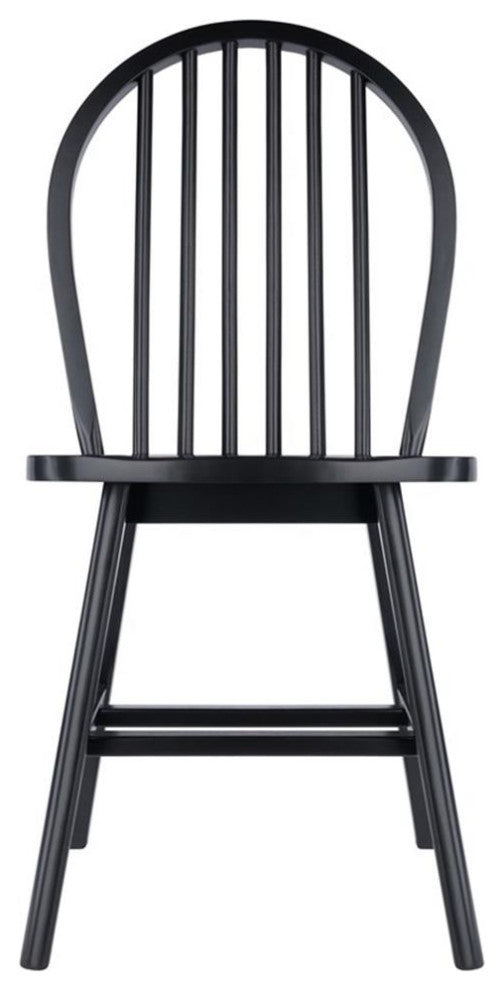 Windsor 2-Pc Chair Set, Black