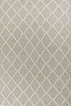 HomeRoots 9'x13' Grey Hand Woven Diamond Pattern Indoor Area Rug