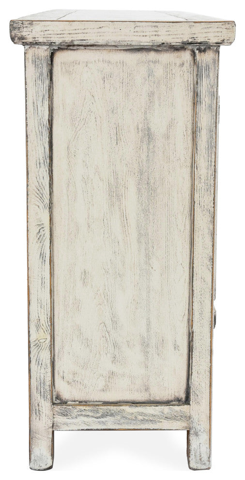 Kosas Home Lagos 74" Reclaimed Pine Wood Antique White Sideboard