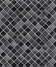 Natural Faux 2, Geometric Stone Wood Rustic Wallpaper, Black, Gray, Sample