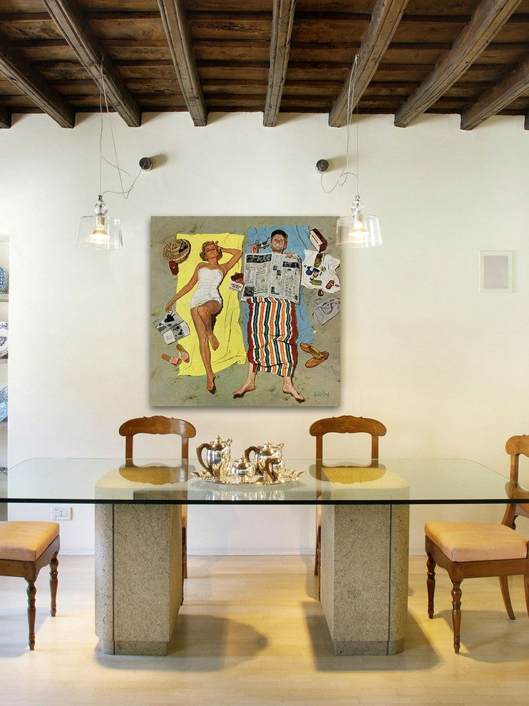 "Sunscreen" Painting Print on Canvas by Kurt Ard