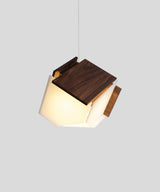Mica L 1-Light Pendant, Wood: Oiled Walnut, Led