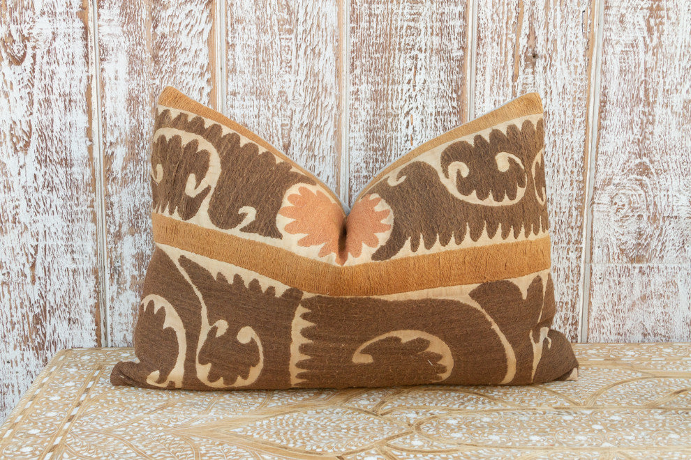 Kyna Thuja Suzani Lumbar Pillow