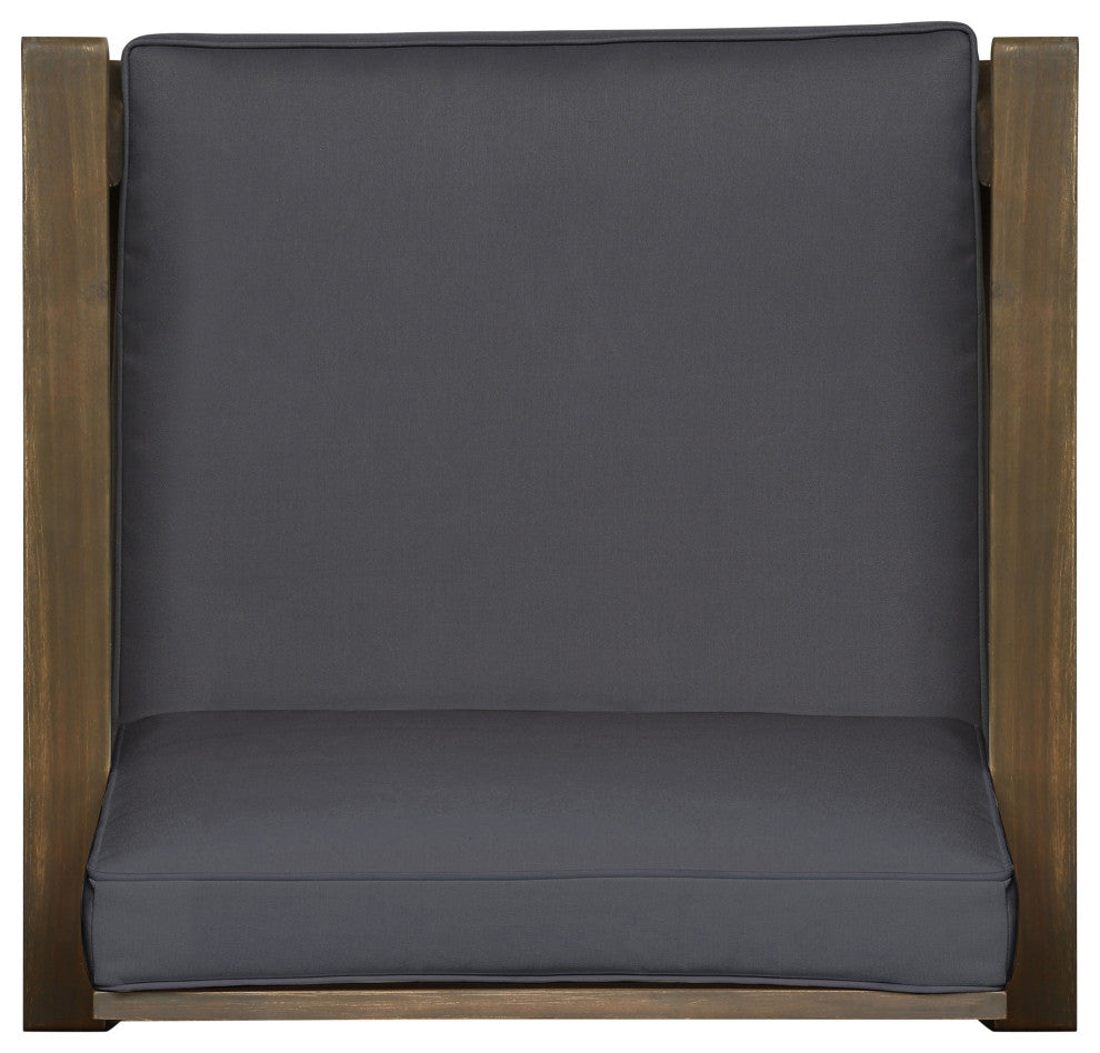 Abena Outdoor Acacia Wood Club Chair