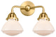 Innovations 288-2W-SG-G321 2-Light Bath Vanity Light, Satin Gold