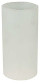 3W Cylindre Frosted Clear Glass Shade