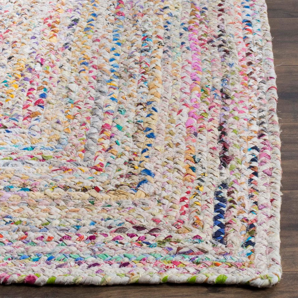 Safavieh Braided Collection BRD210 Rug, Red/Multi, 5'x8'