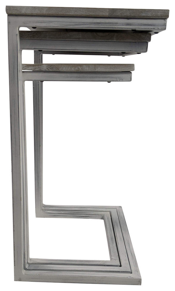 Easton Nesting Table Set, Whitewash