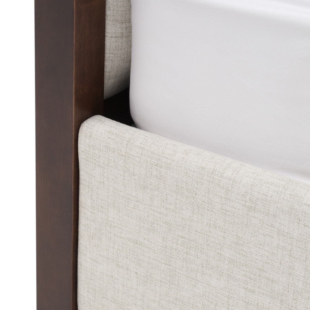 Modrest Manhattan Contemporary Canopy Cherry Bed, Queen