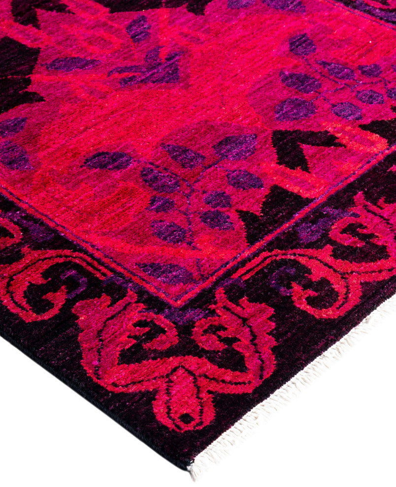 Overdyed One-of-a-Kind Hand-Knotted Area Rug Multi, 2' 7" x 6' 2"
