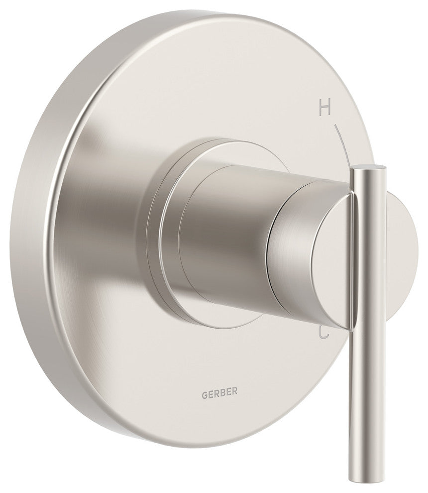 Parma Single Handle Pressure Balance Trim Kit for Valve Only Brushed Nickel